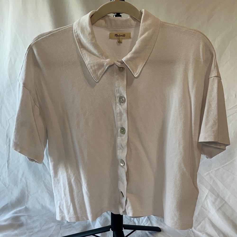 Madewell White Collared Shirt